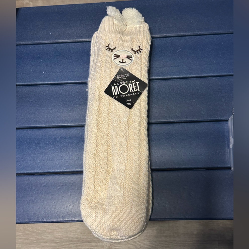 Jacques Moret Cream Cozy Socks